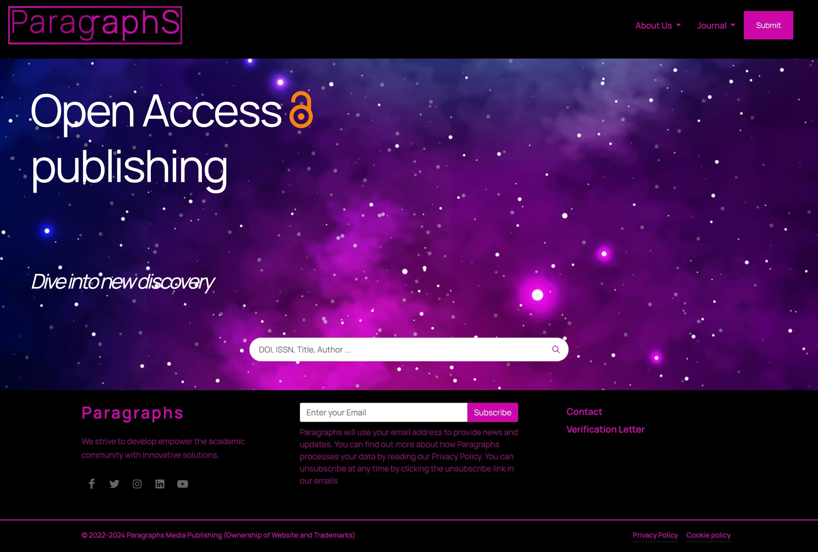 Landing page website Paragraphs
